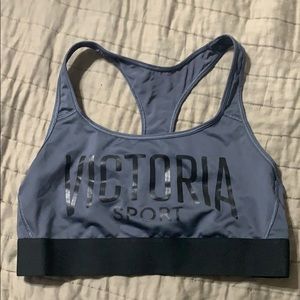 VSX charcoal sports bra in EUC!